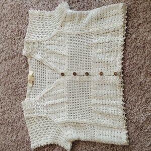 Crochet cardigan top